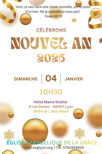 Célébration Nouvel an 2026